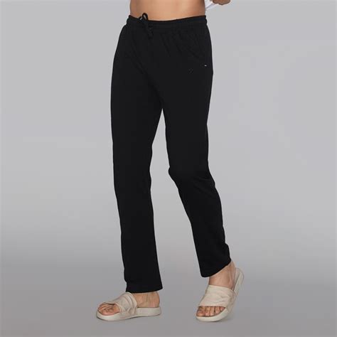 Pace Cotton Rich Track Pants For Men Pitch Black - XYXX Crew