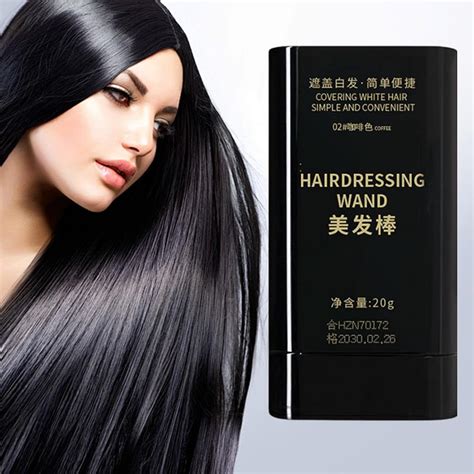 9UP® 1Pc Hair Color Stick for White Hair Coverage | Natural Black ...