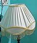 Buy RDC 12" Round Pleated Cream with Golden Lace Border with Frills ...