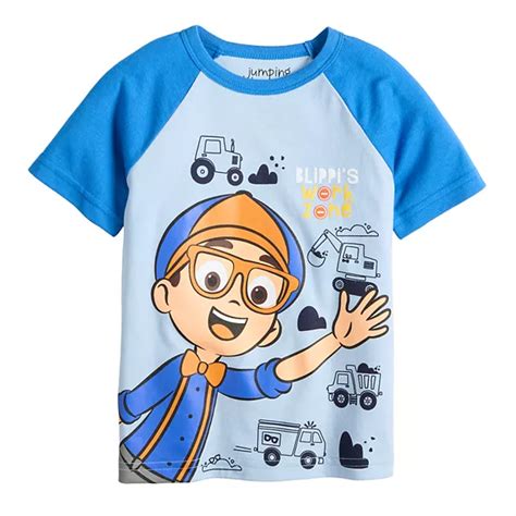 Baby & Toddler Boys Jumping Beans® Blippi's Work Zone Short Sleeve ...