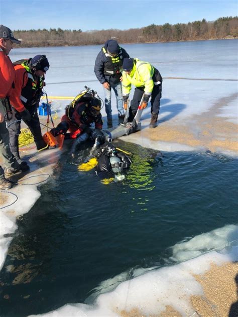 Ice Diving Operations, Kent Ohio, Brimfield, February 23 to February 25 ...