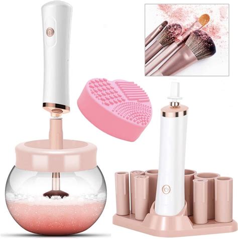Amazon.com: Luxe Electric Makeup Brush Cleaner with Makeup Brush ...