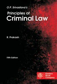 Buy O.P. Srivastava's Principles of Criminal Law Book Online at Low ...