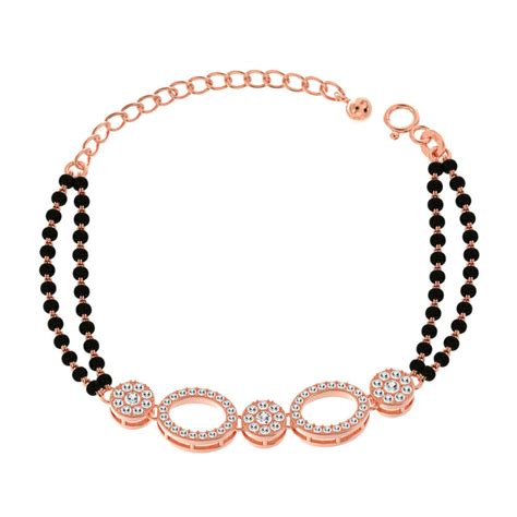 Silver Mangalsutra Bracelet | Adjustable for Perfect Fit