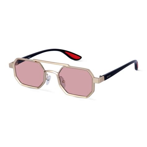 Buy Ockhi Exhale Pink Hexagonal Sunglasses - Woggles