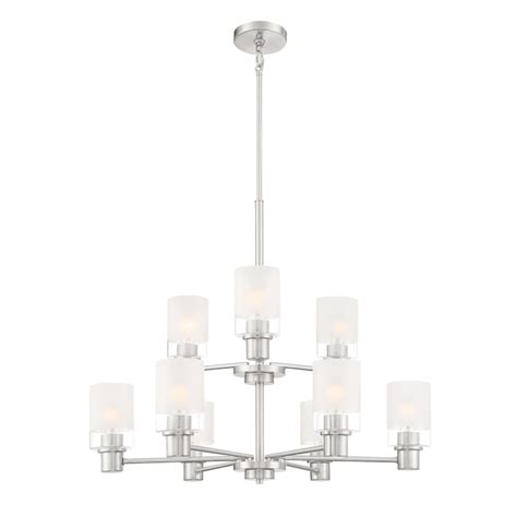 Designers Fountain Cedar Lane 9-Light Brushed Nickel Modern ...