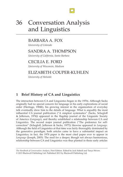 Conversation Analysis 的图像结果