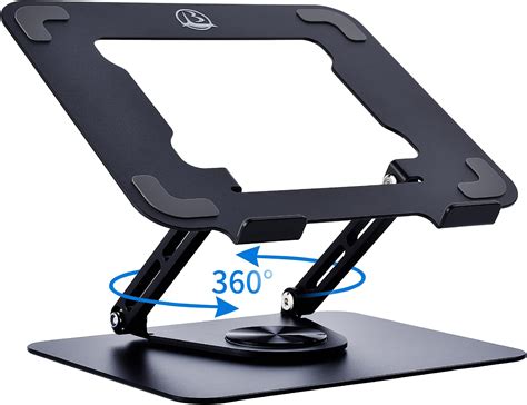 USPHAROS Laptop Stand for Desk Adjustable Height,Aluminum Alloy Swivel ...