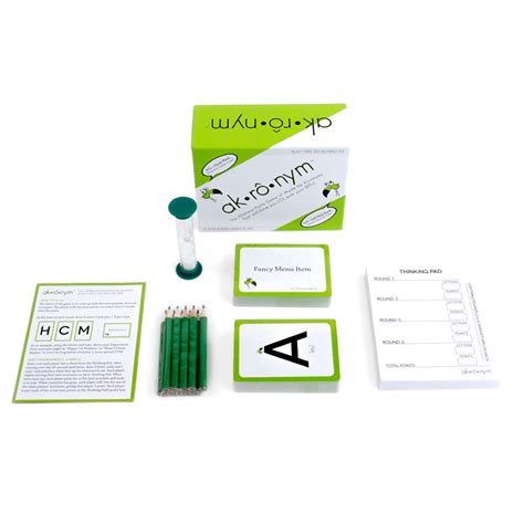 ak-ro-nym | The "Made up Acronym" Game for Families, Friends and Fools