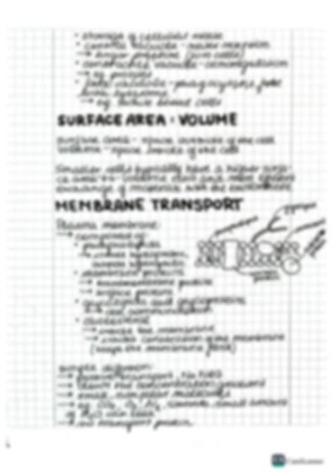 SOLUTION: Ap biology unit 2 cell structure and function review notes ...