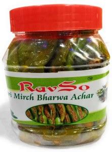 Ravso Advait Moti Hari mirch berva Green Chilli Pickle Price in India ...