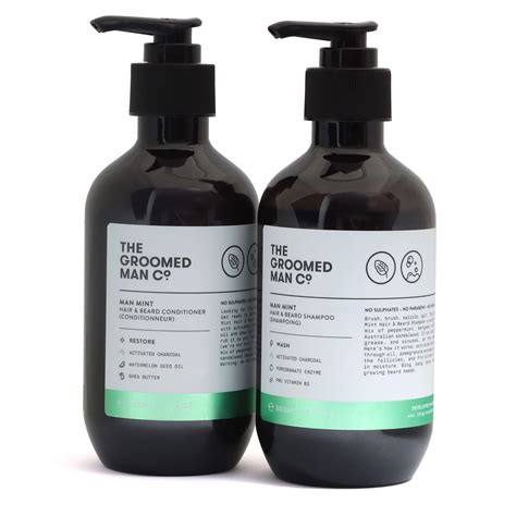 The Groomed Man Co Man Mint Shampoo & Conditioner Duo | Slickboys