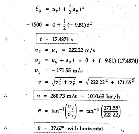 Image result for Equation for Projectile Motion Calculus