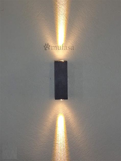 Mufasa 6 Watts Up Down Indoor Outdoor Beam LED Waterproof Wall Light ...
