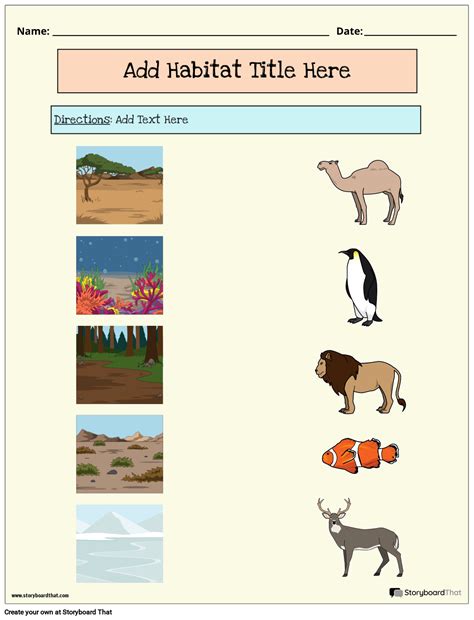 Animals And Their Habitats Worksheet Pdf at Tammy Pough blog