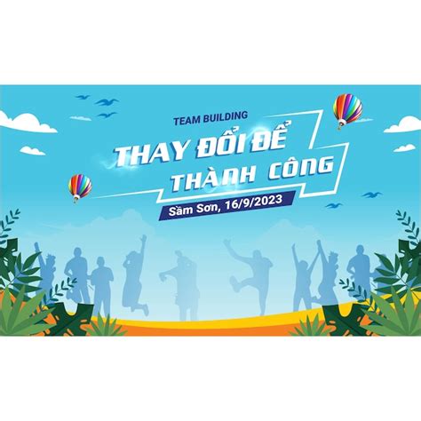 Backdrop team building | Premium Vector