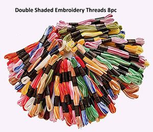 Crafts Haveli Double Shaded Embroidery Threads 8pc Sewing Kit Price in ...
