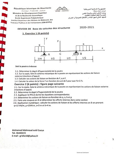 Calcul De Structures Cours 的图像结果