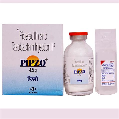 Pipzo 4.5 gm Injection 1's Price, Uses, Side Effects, Composition ...