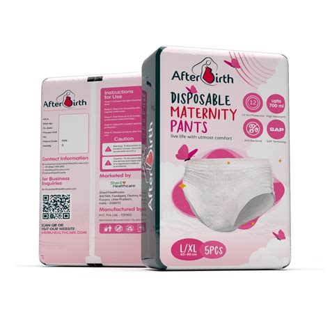 Afterbirth Maternity Pants | L/XL - 45-60cm | 5Pcs Pack – Sheril Healthcare