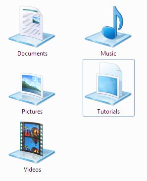 Image result for Windows 7 Library