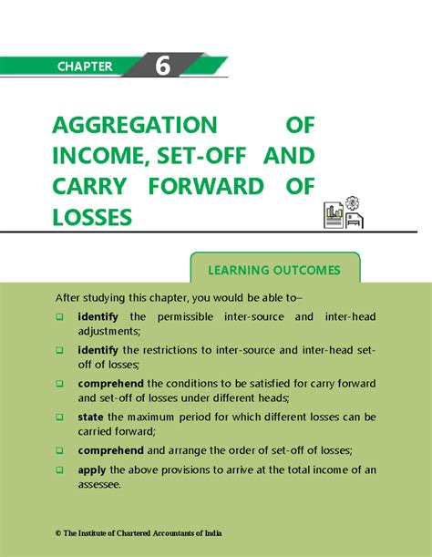 SET OFF AND Carry Forward OF Losses - 5. LEARNING OUTCOMES AGGREGATION ...