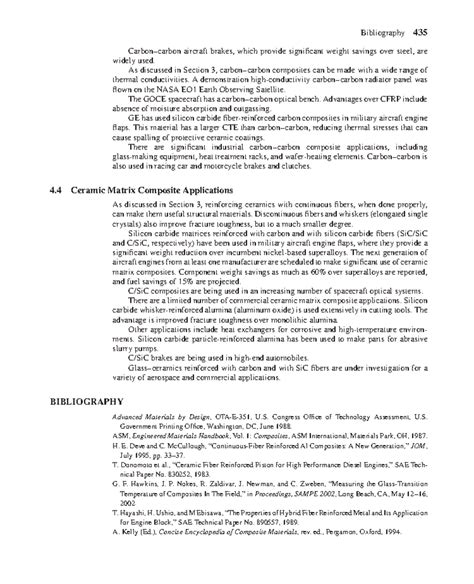 Mechanical Engineers Materials - Bibliography 435 Carbon–carbon ...