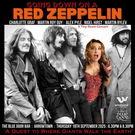 RED ZEPPELIN - Charlotte Graf: Tiny Room Concert, The Blue Door Bar ...
