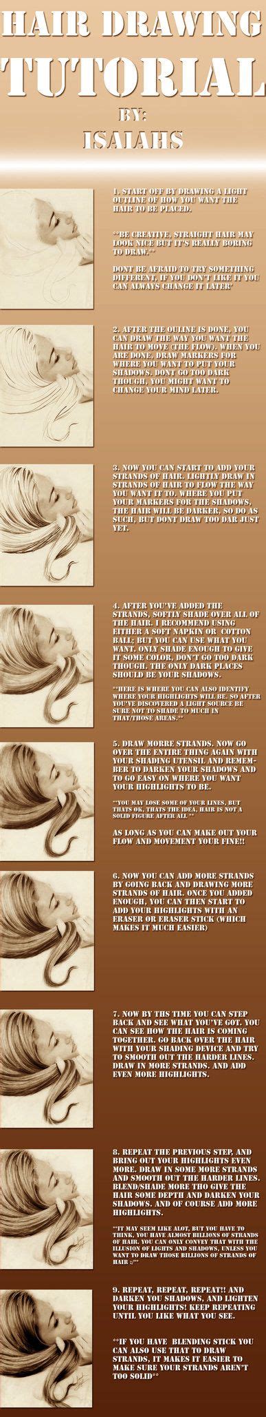 Hair Drawing Tutorial 的图像结果