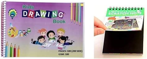 MOREL (A4 Size) Drawing Sketch Book 200 Sides 100 Sheets 100 GSM Size ...