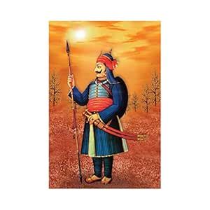 Dharvika Innovations ® Maharana Pratap Sparkle Coated Self Adhesive ...