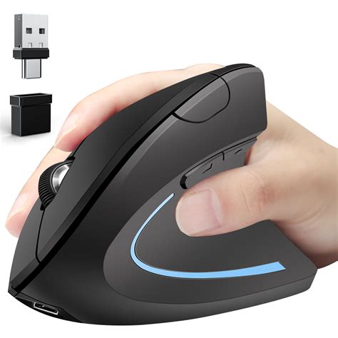 Ergonomic Mouse Wireless Bluetooth Vertical Mouse Three-mode Connection ...