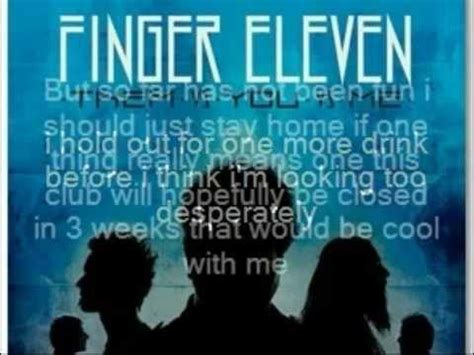 Finger Eleven - Paralyzer With Lyrics - YouTube