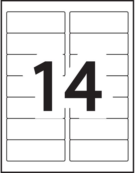 Avery® Easy Peel® Address Labels - 5162 - Template - 14 labels per sheet