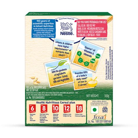 Nestle Cerelac Baby Cereal with Milk, 5 Grains & Vegetables, 18 to 24 ...