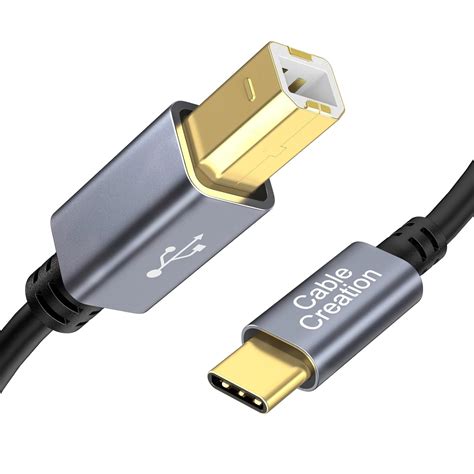 CableCreation USB B to USB C Printer Cable 6.6FT,USB C to USB B 2.0 ...