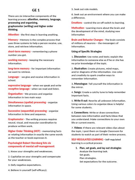 Image result for GE Study Guide Writing