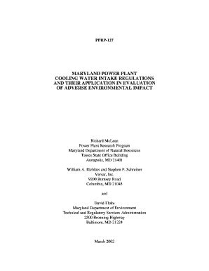 Fillable Online maryland power plant richard mclean form Fax Email ...