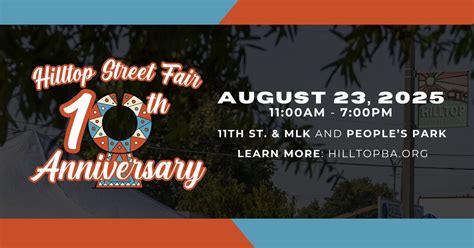 10th Annual Hilltop Street Fair, 9th - 15th St & Martin Luther King, Jr ...