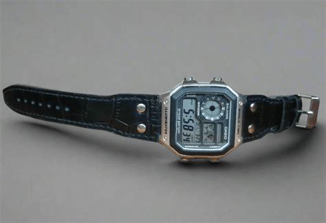 Handmade Casio AE1200 royale watch strap - Indianleathercraft