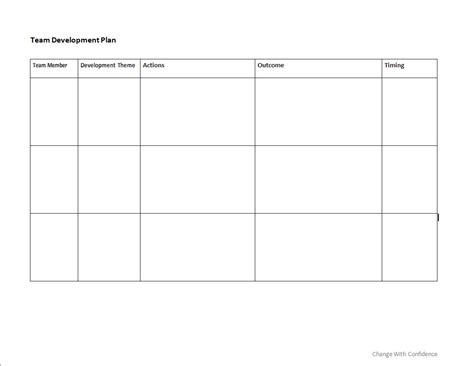 Image result for Team Development Plan Sample