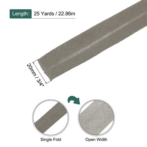 Snapklik.com : MECCANIXITY 3/4 Inch Single Fold Bias Tape Polyester Continuous Bulk Bias Tape ...