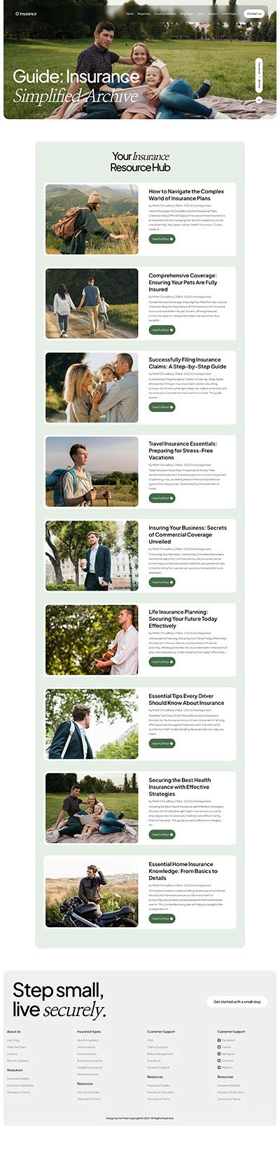 Image result for Insurance Content Layout