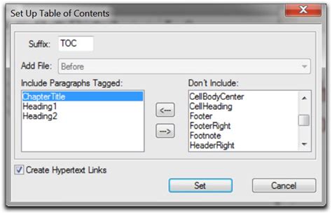 Image result for Adding a TOC in FrameMaker
