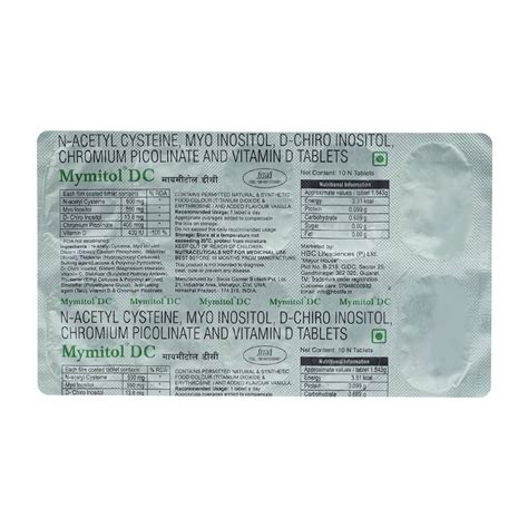 Mymitol DC Tablet | Uses, Side Effects, Price | Apollo Pharmacy