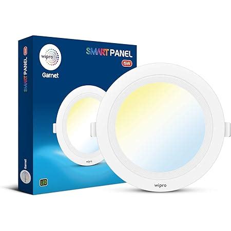 Wipro Garnet 15W CCT Smart Panel | White Tunable | Dimmable | Easy to ...