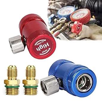 Refrigerant Adapters Conversion Kit Quick Couplers for Car Air ...