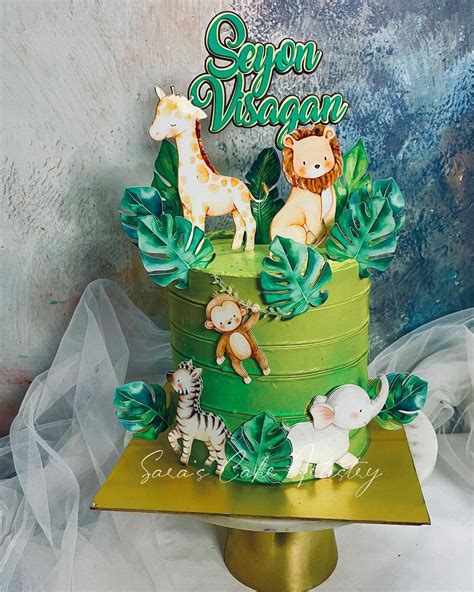 Jungle Theme Cake – Sara's Cake Artistry