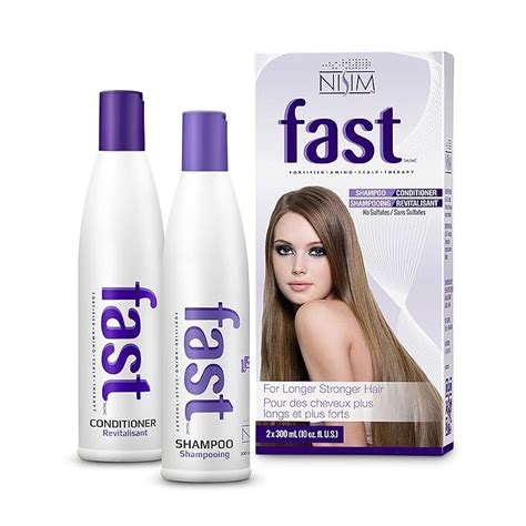 Nisim - FAST Shampoo & Conditioner 2 Pk - No Sulfates 10 oz Each ...