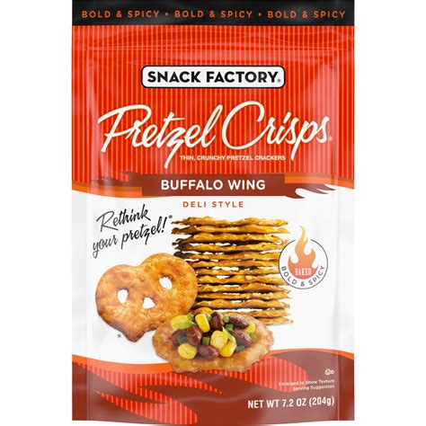 Pretzel Crisps Buffalo Wing, 7.2 oz Bag - Walmart.com